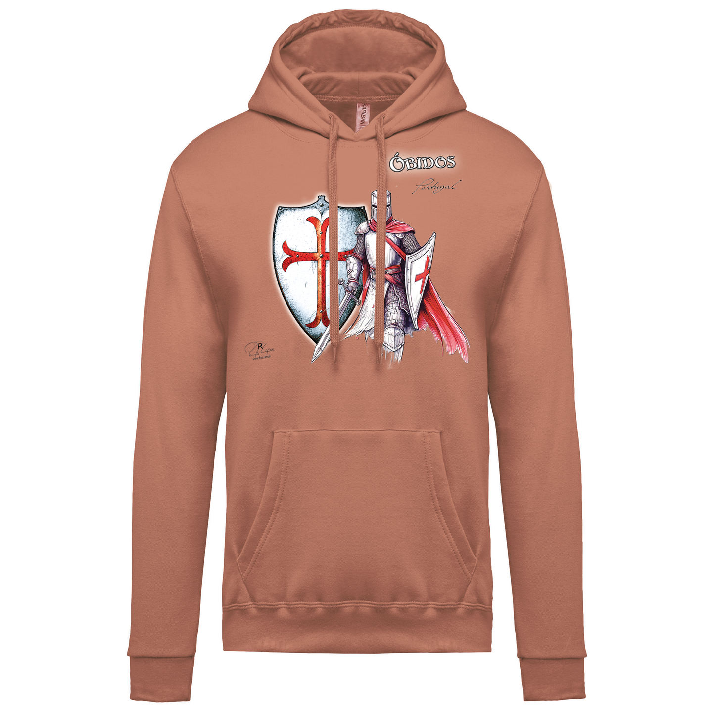Sweatshirt Kariban com Capuz Templário Óbidos