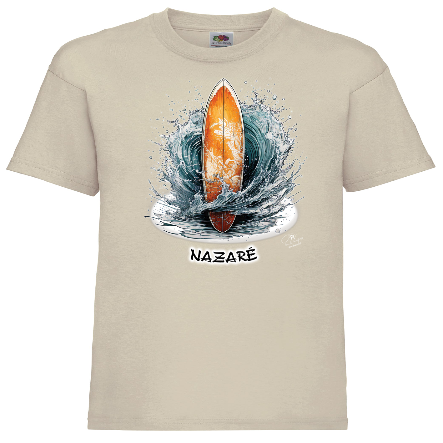 T-shirt Fruit of the Loom Kids Prancha Nazaré
