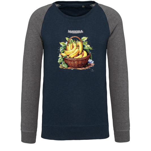 Sweatshirt Bicolor sem capuz Cesto Bananas