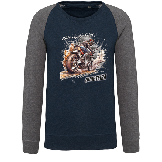 Sweatshirt Bicolor sem capuz Ride on the Edge Quarteira