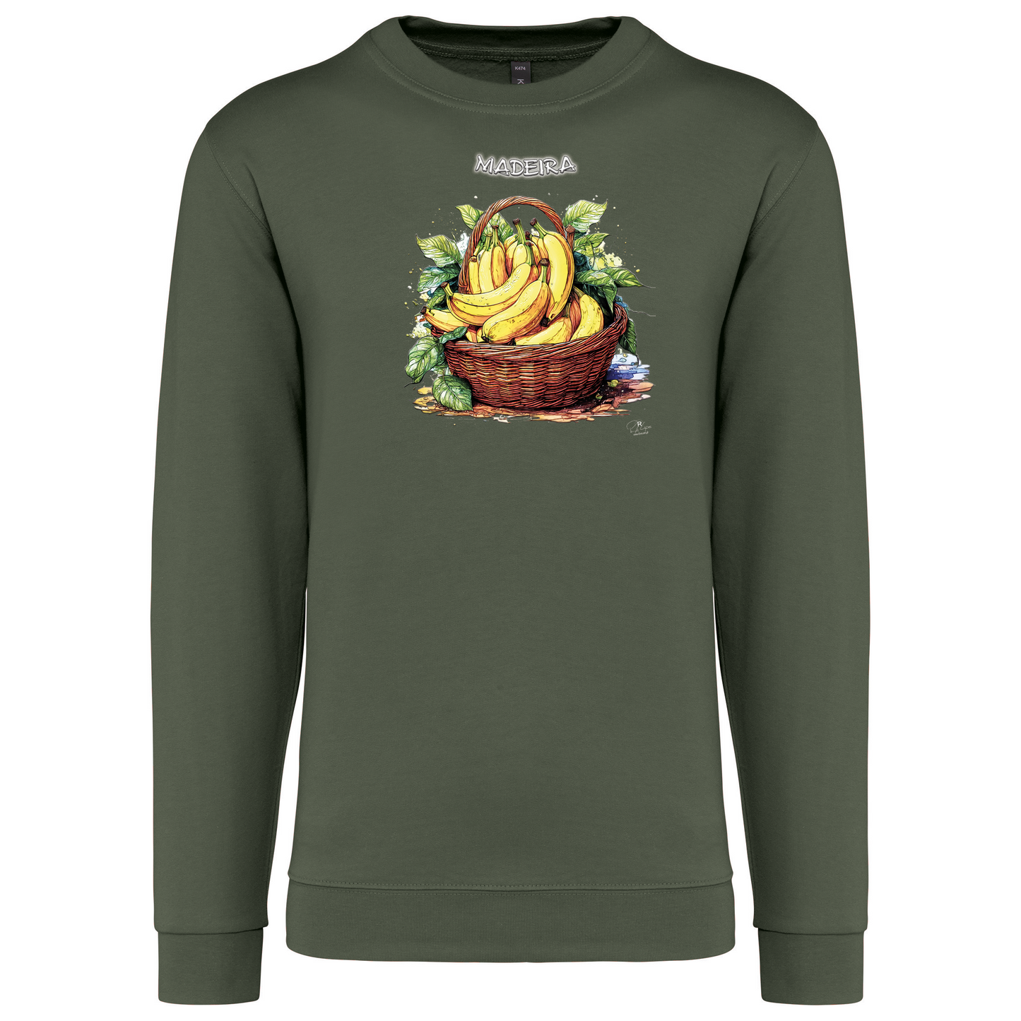 Sweatshirt Kariban sem Capuz Cesto Bananas