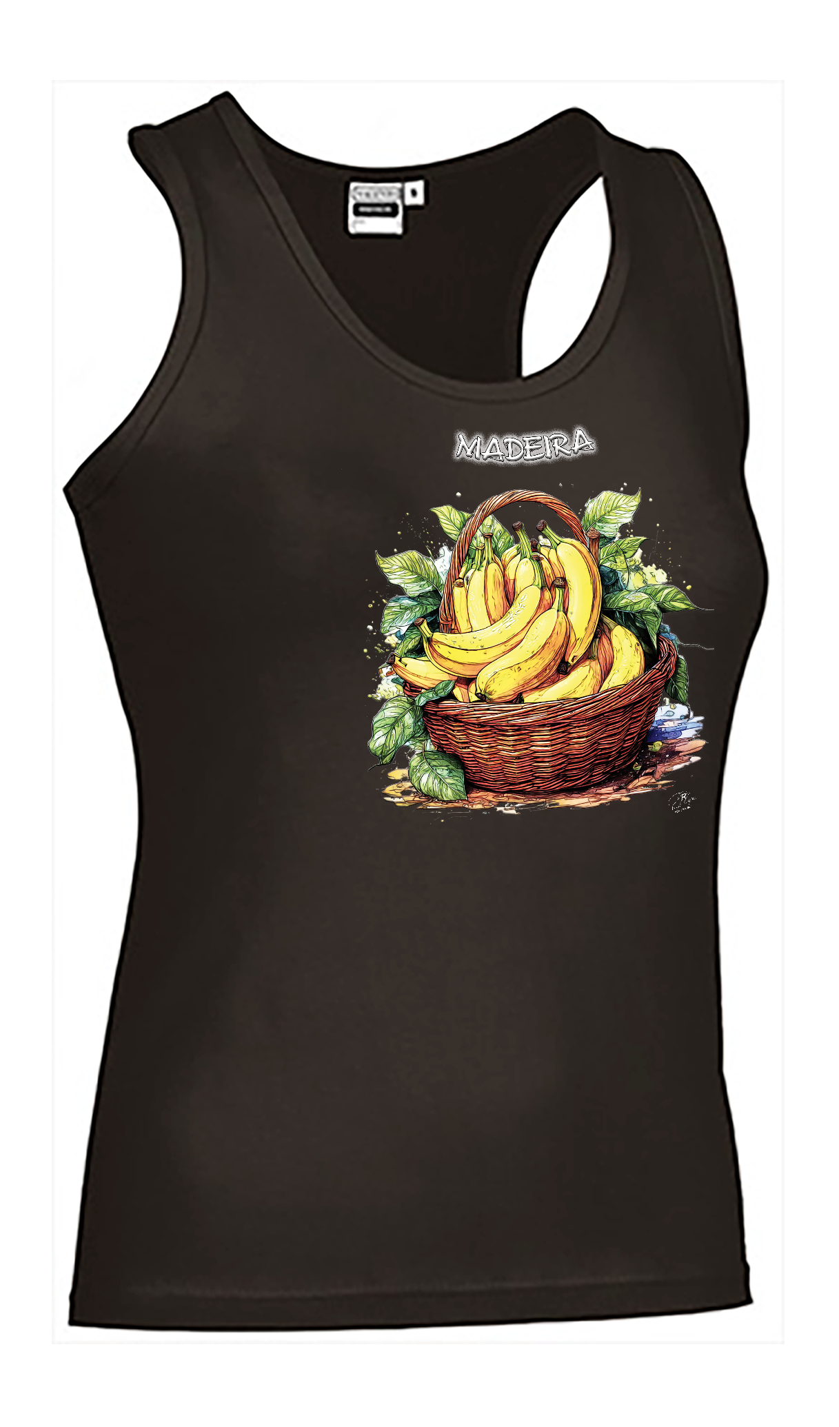 T-shirt Alças Senhora Cesto Bananas