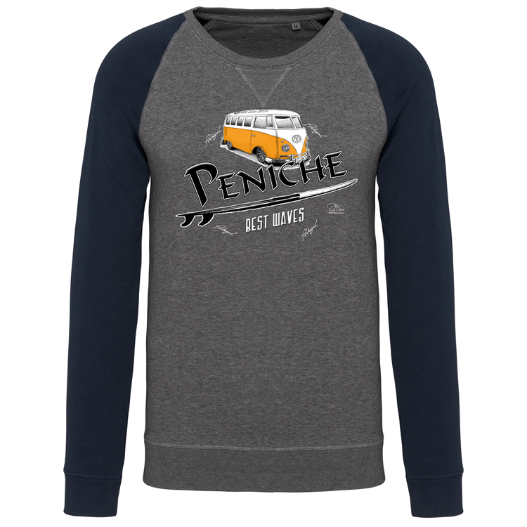 Sweatshirt Bicolor sem capuz Pão de Forma Peniche