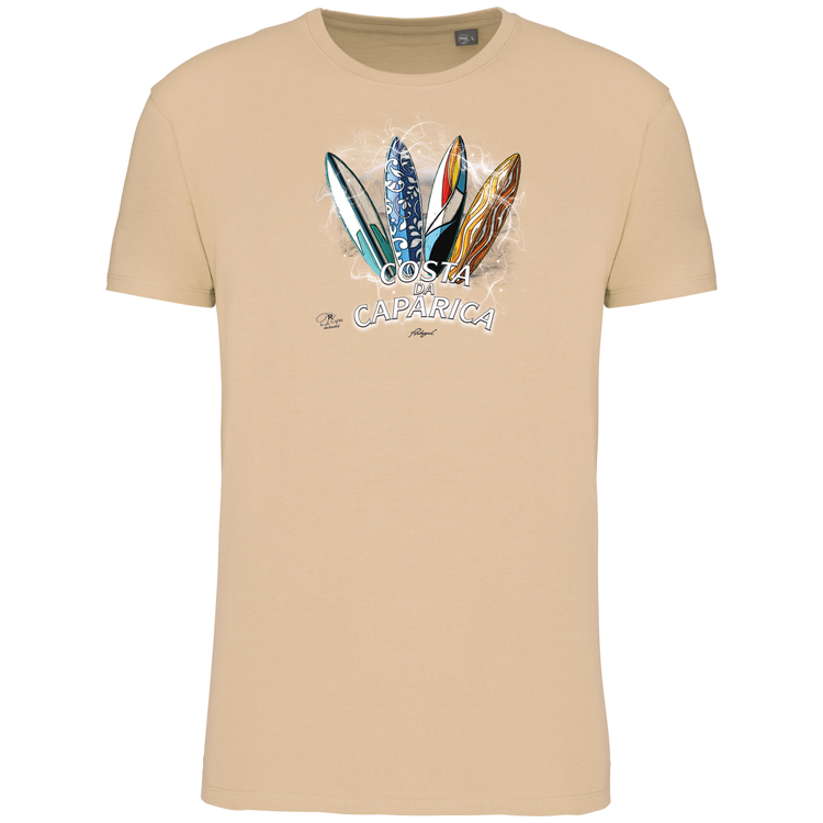 T-Shirt Algodão Biológico Surfboards Costa da Caparica