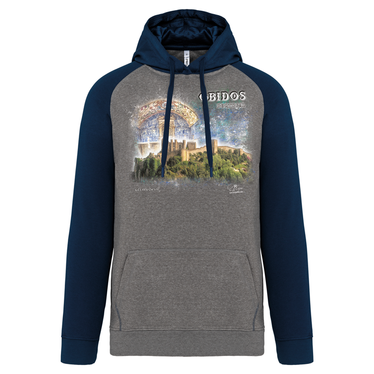 Sweatshirt Bicolor com capuz Vila Medieval