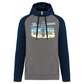 Sweatshirt Bicolor com capuz Pegadas Albufeira
