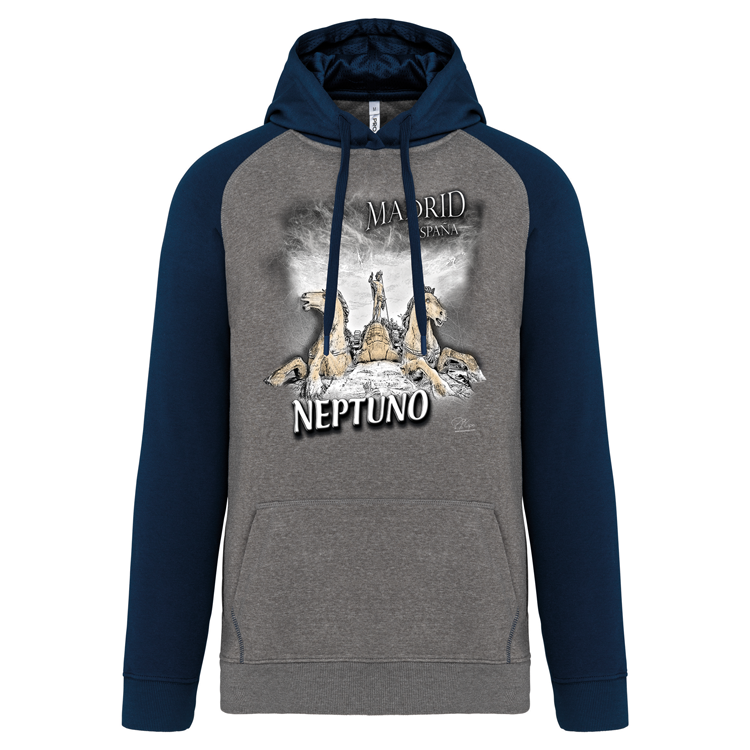 Sweatshirt Bicolor com capuz Neptuno
