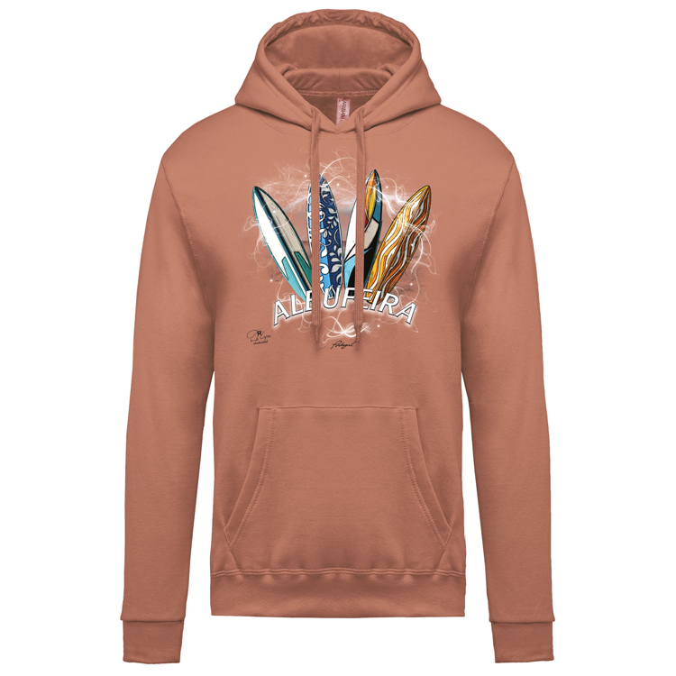 Sweatshirt Kariban com Capuz Surfboards Albufeira