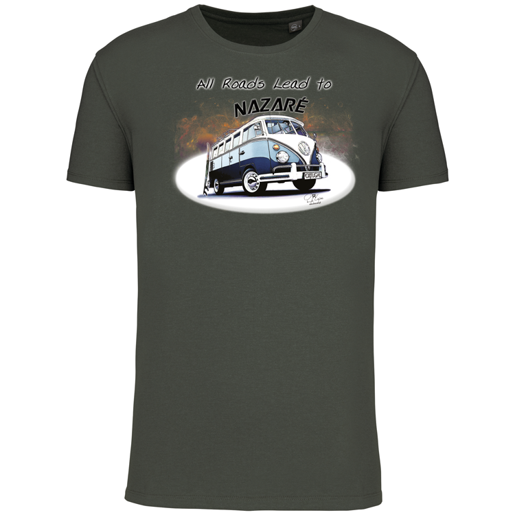 T-Shirt Algodão Biológico All Roads Lead to Nazaré