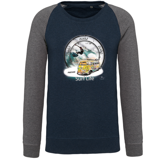 Sweatshirt Bicolor sem capuz Sur Life Olhão