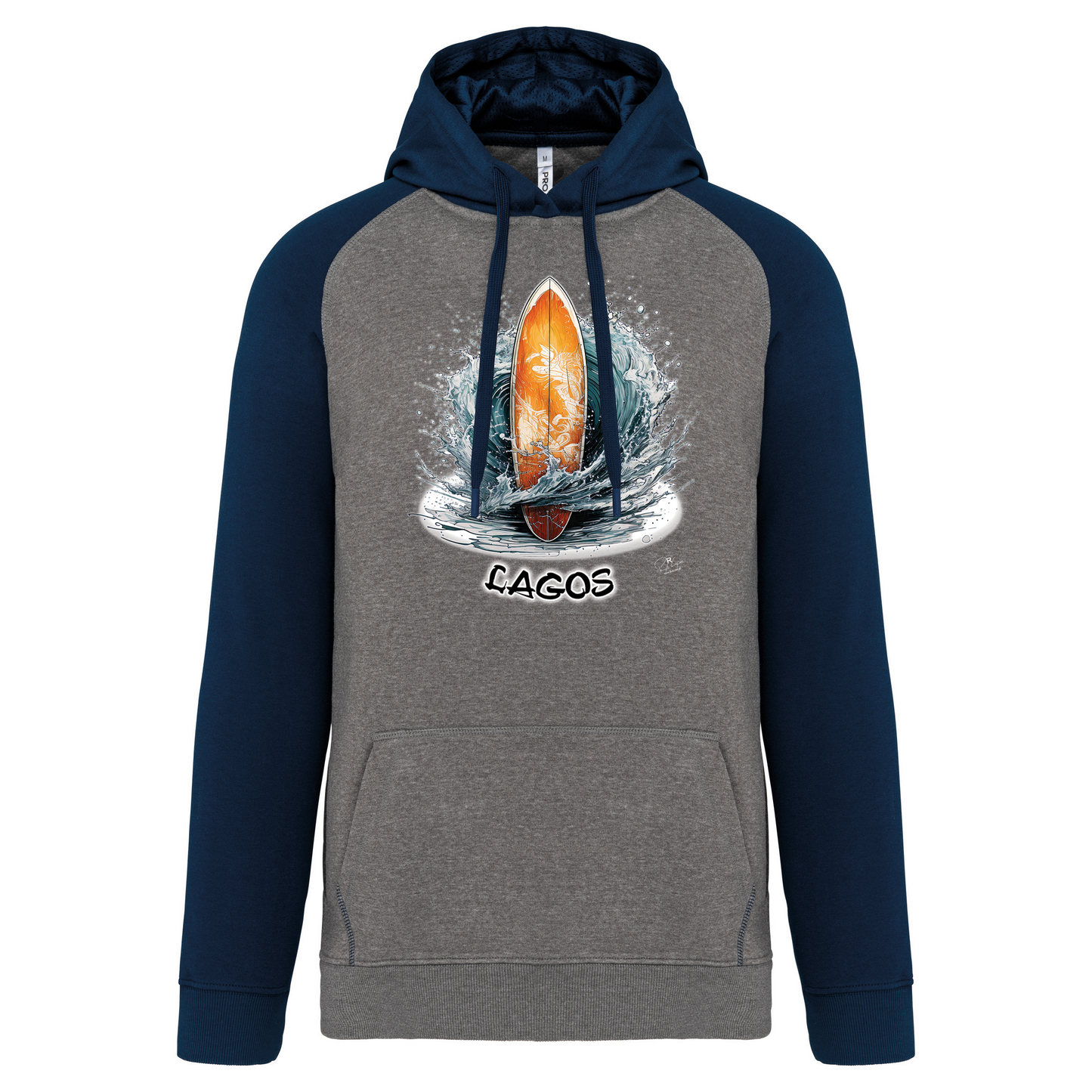 Sweatshirt Bicolor com capuz Prancha Lagos