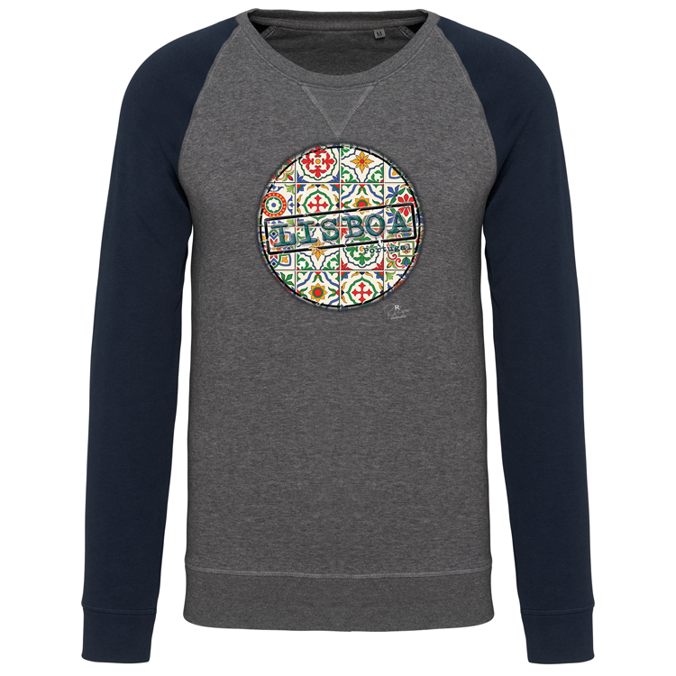 Sweatshirt Bicolor sem capuz Pin Lisboa