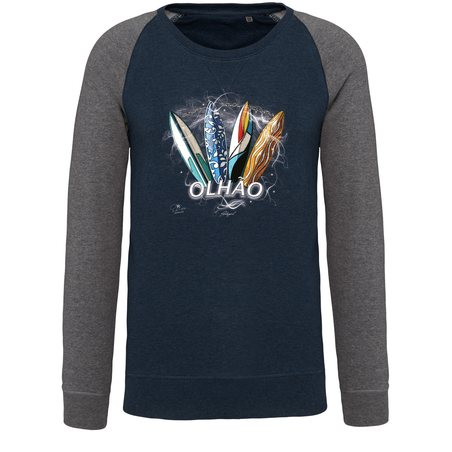 Sweatshirt Bicolor sem capuz Surfboards Olhão