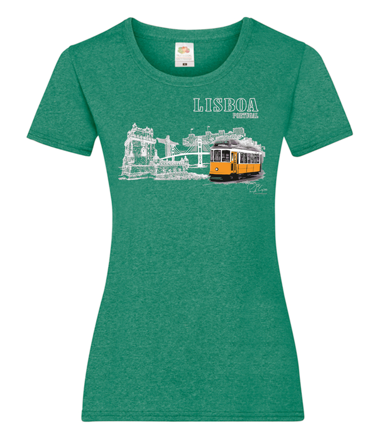 T-shirt Senhora Monumentos Lisboa