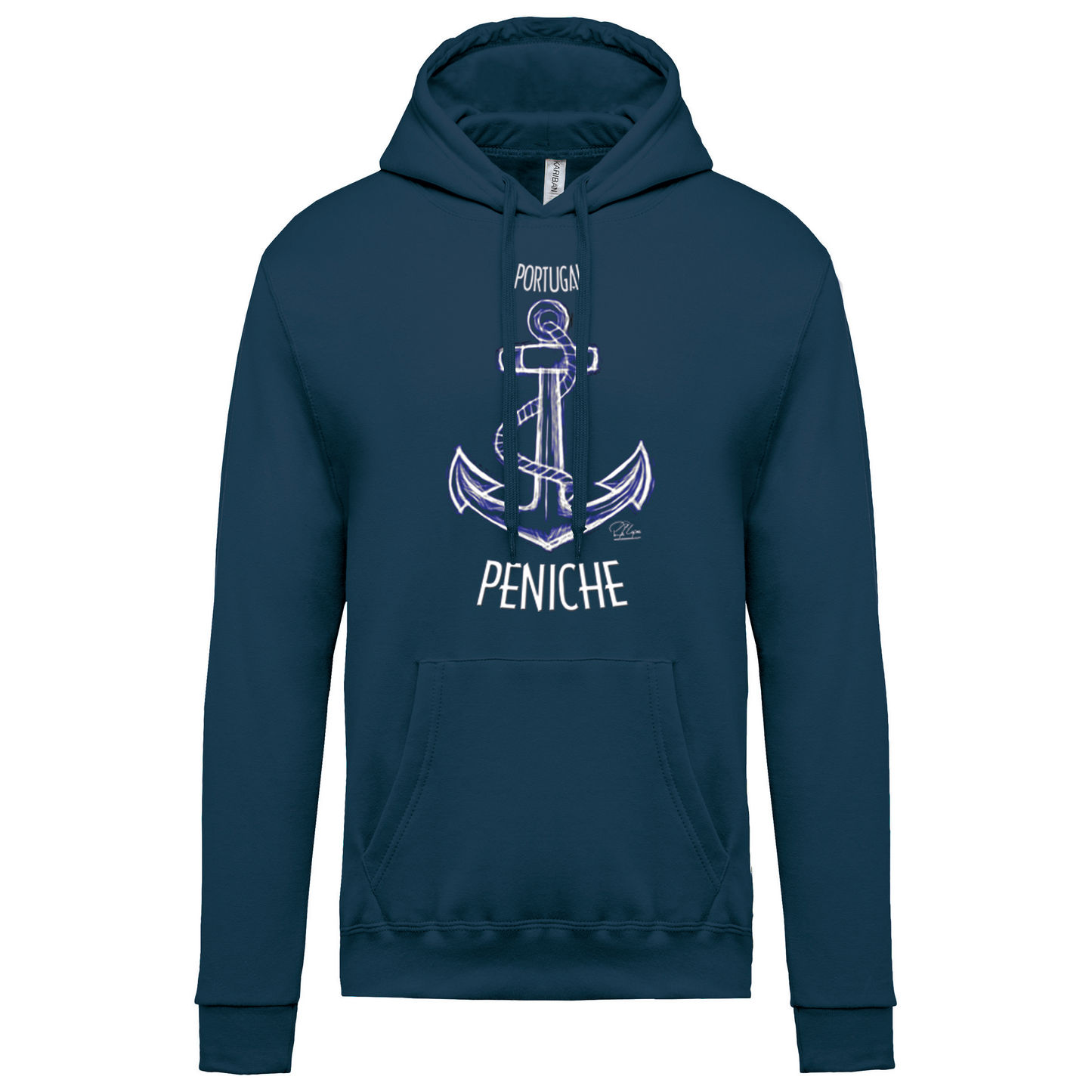 Sweatshirt Kariban com Capuz Âncora Peniche