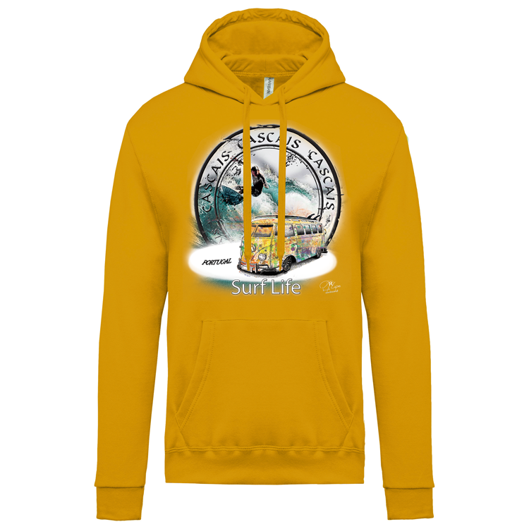 Sweatshirt Kariban com Capuz Surf Life Cascais