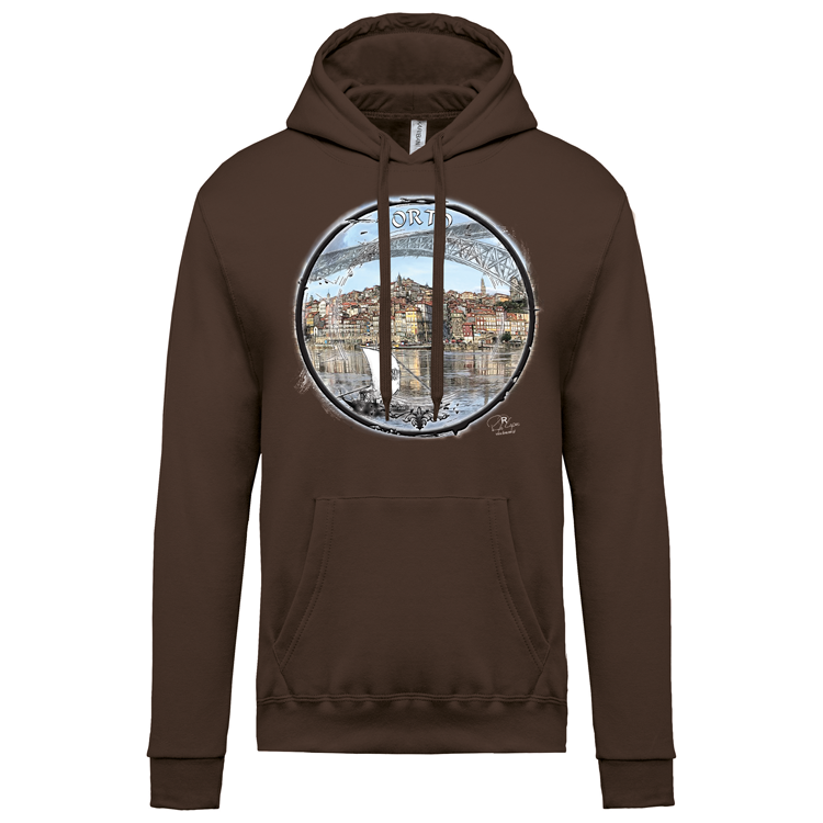 Sweatshirt Kariban com Capuz Selo Porto