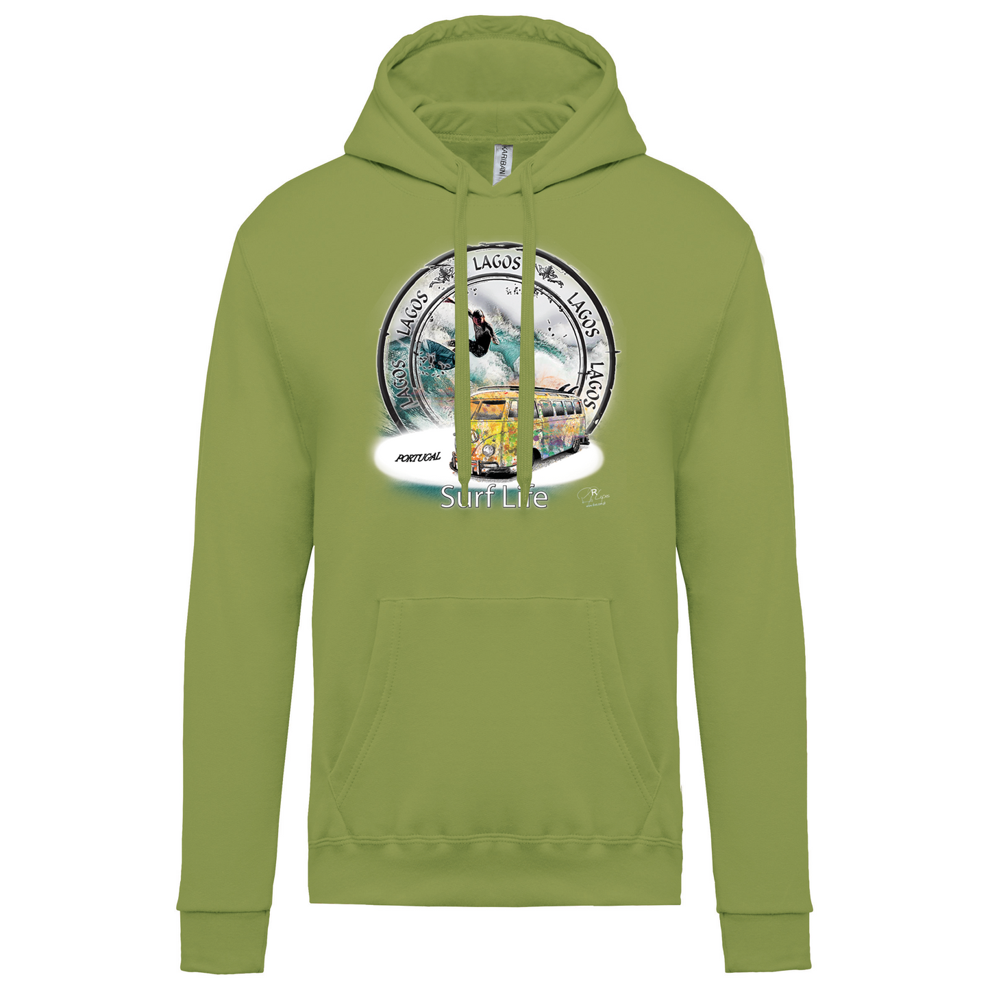 Sweatshirt Kariban com Capuz Surf Life Lagos