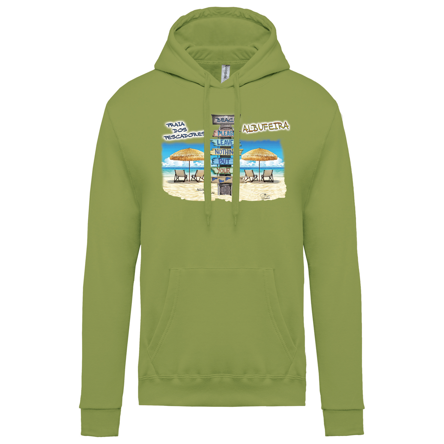 Sweatshirt Kariban com Capuz Pegadas Albufeira