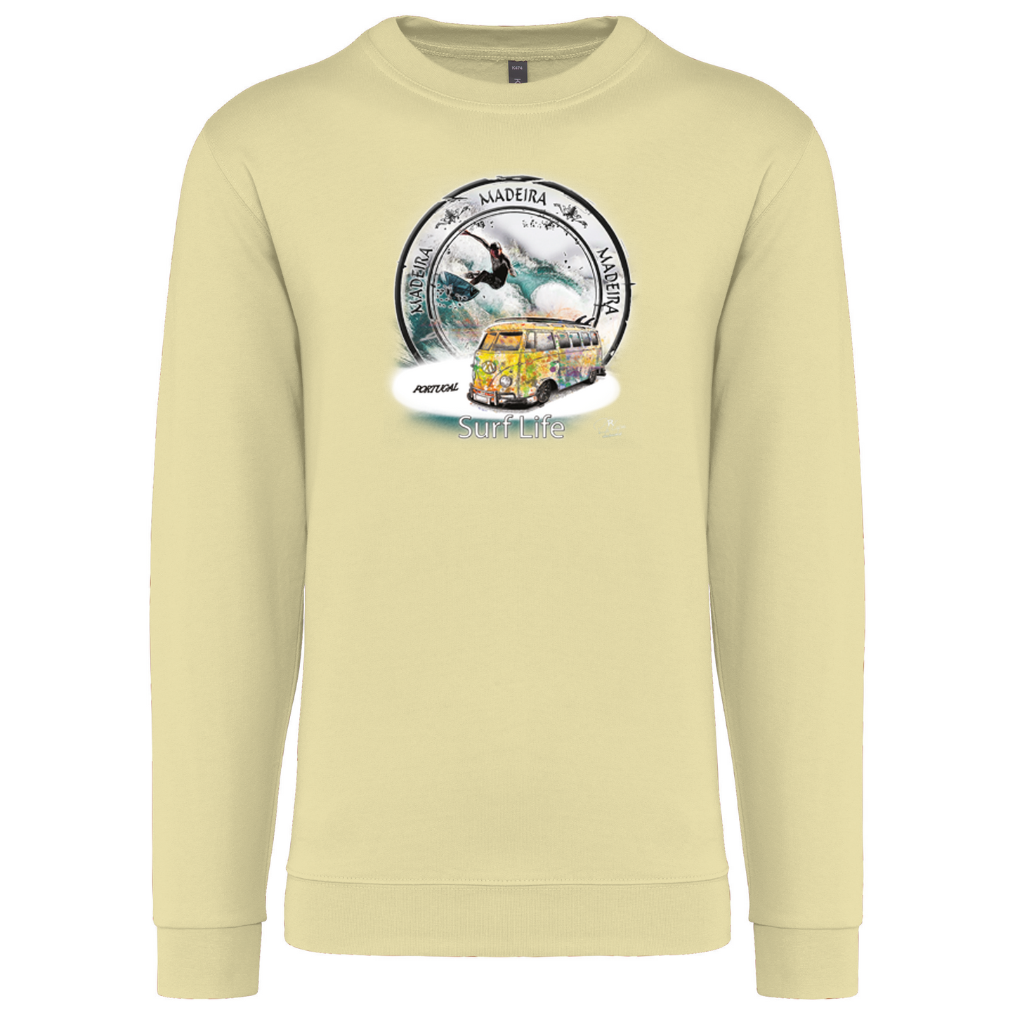 Sweatshirt Kariban sem Capuz Surf Life Ilha da Madeira