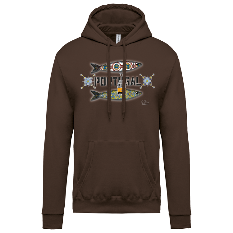 Sweatshirt Kariban com Capuz Duas Sardinhas Coimbra