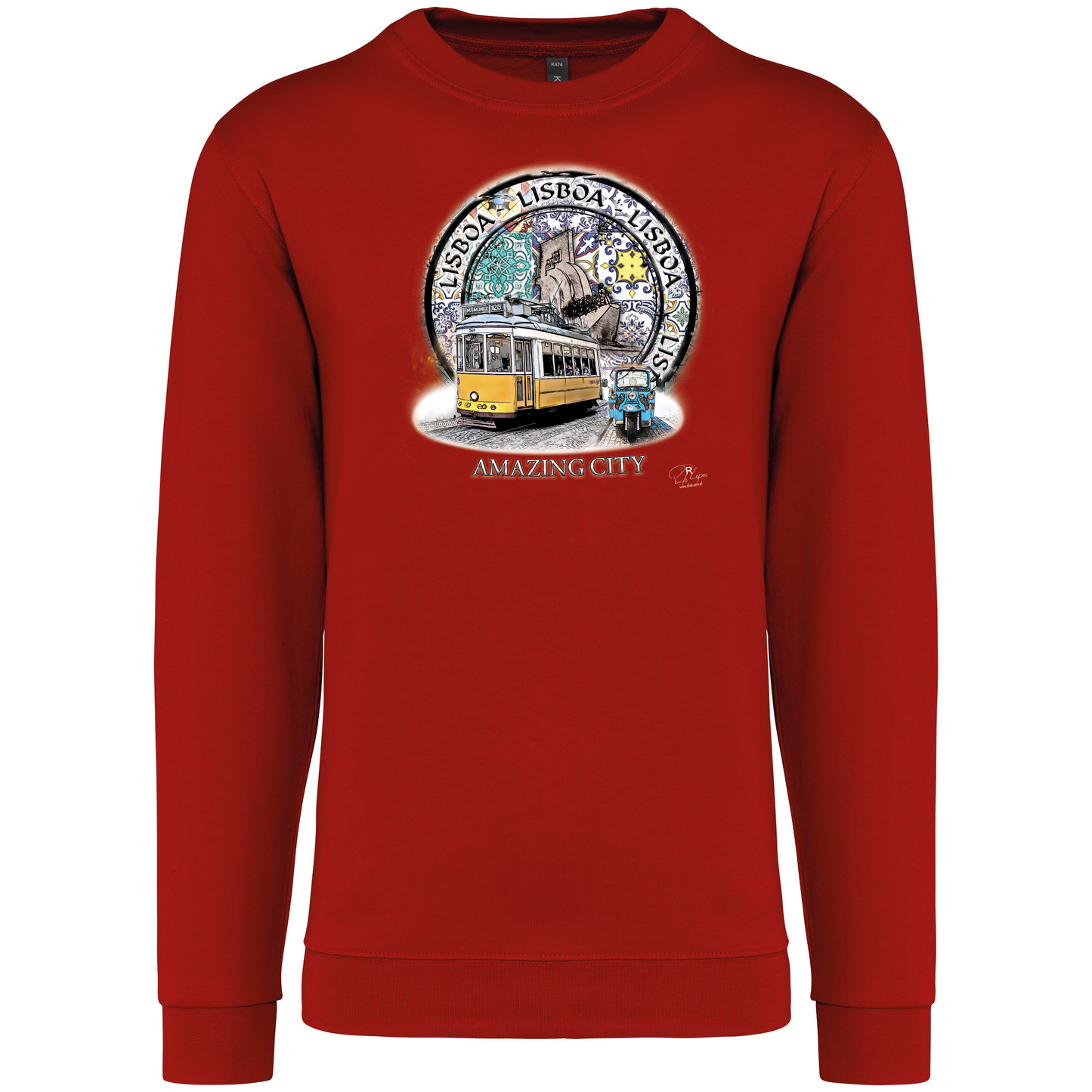 Sweatshirt Kariban sem Capuz Amazing City Lisboa