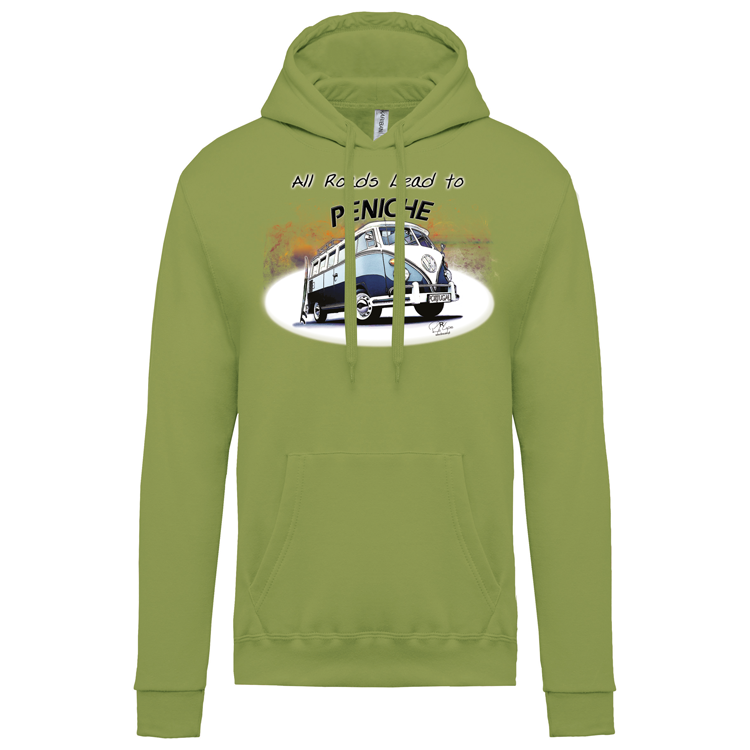 Sweatshirt Kariban com Capuz All Roads Lead to Peniche
