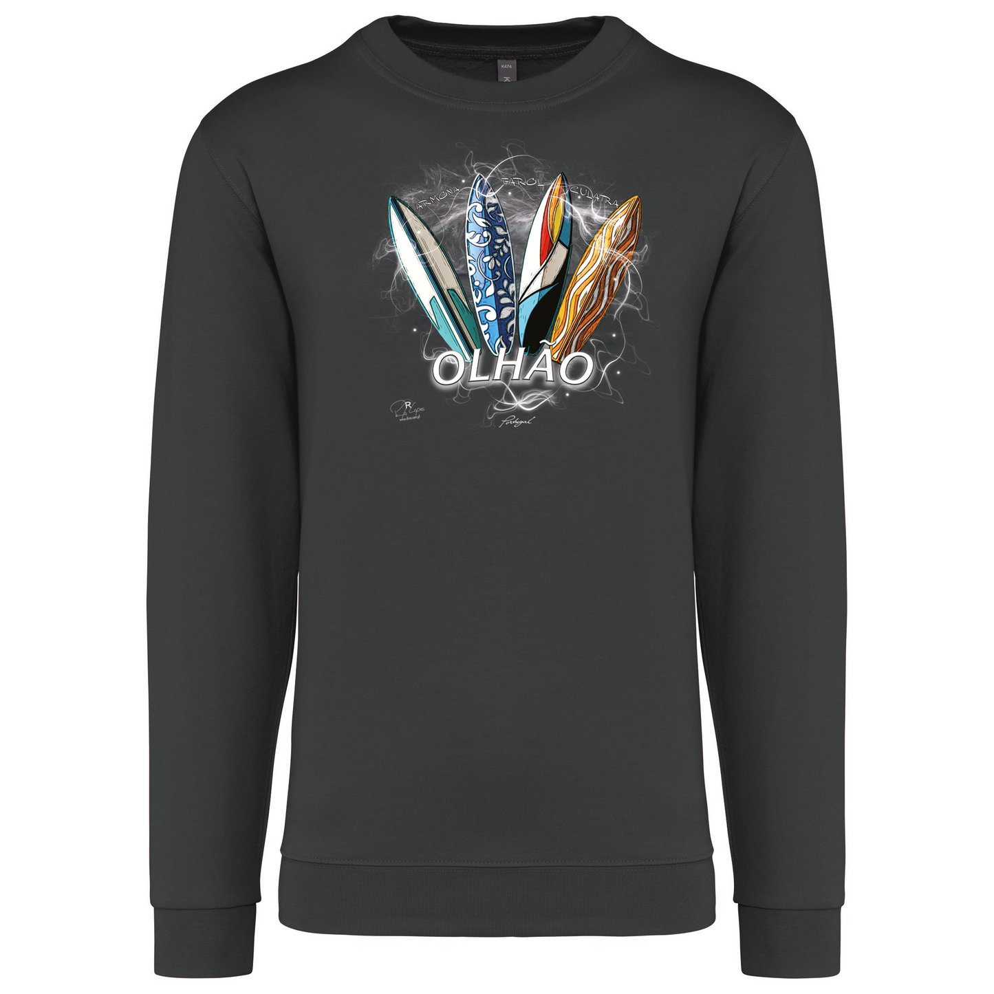 Sweatshirt Kariban sem Capuz Surfboards Olhão