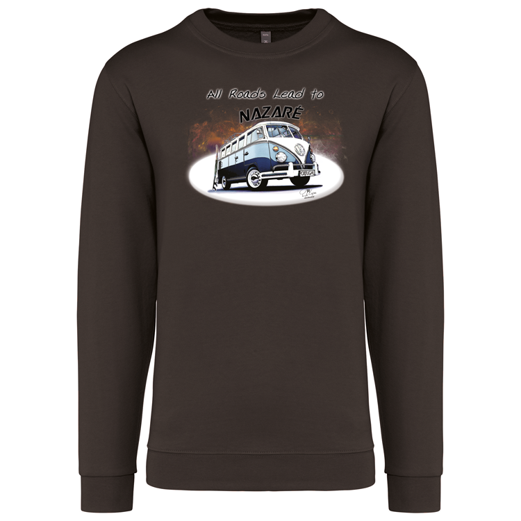 Sweatshirt Kariban sem Capuz All Roads Lead to Nazaré