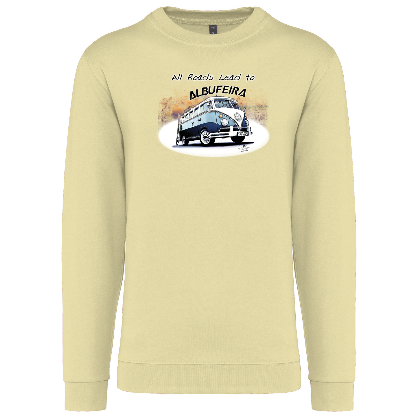 Sweatshirt Kariban sem Capuz All Roads Lead to Albufeira