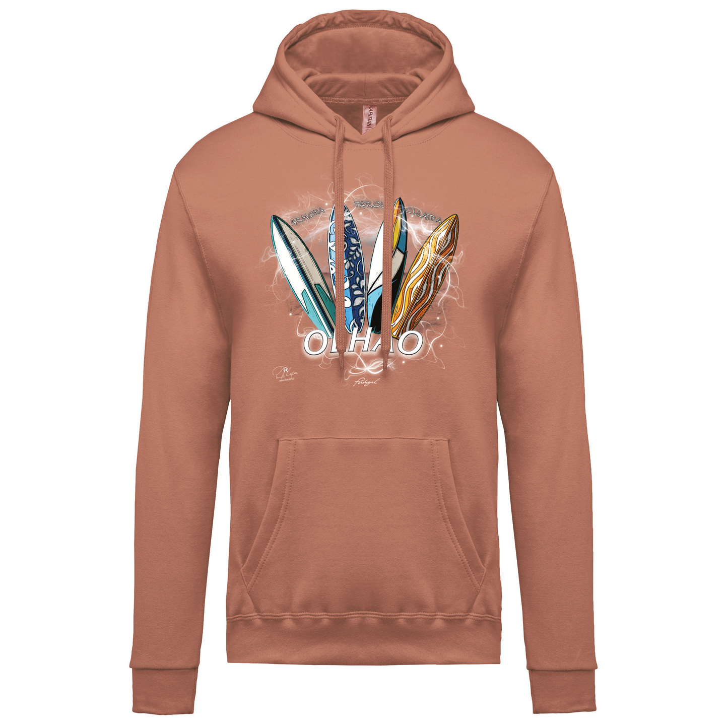 Sweatshirt Kariban com Capuz Surfboards Olhão