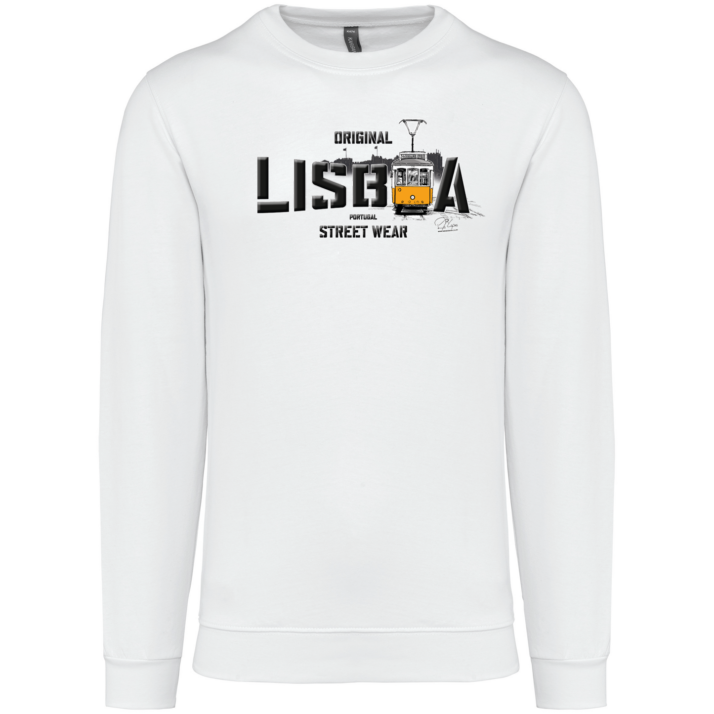 Sweatshirt Kariban sem Capuz Original Lisboa