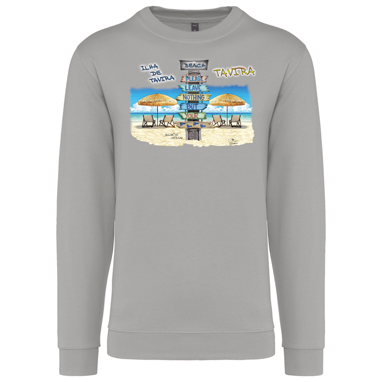 Sweatshirt Kariban sem Capuz Pegadas Tavira
