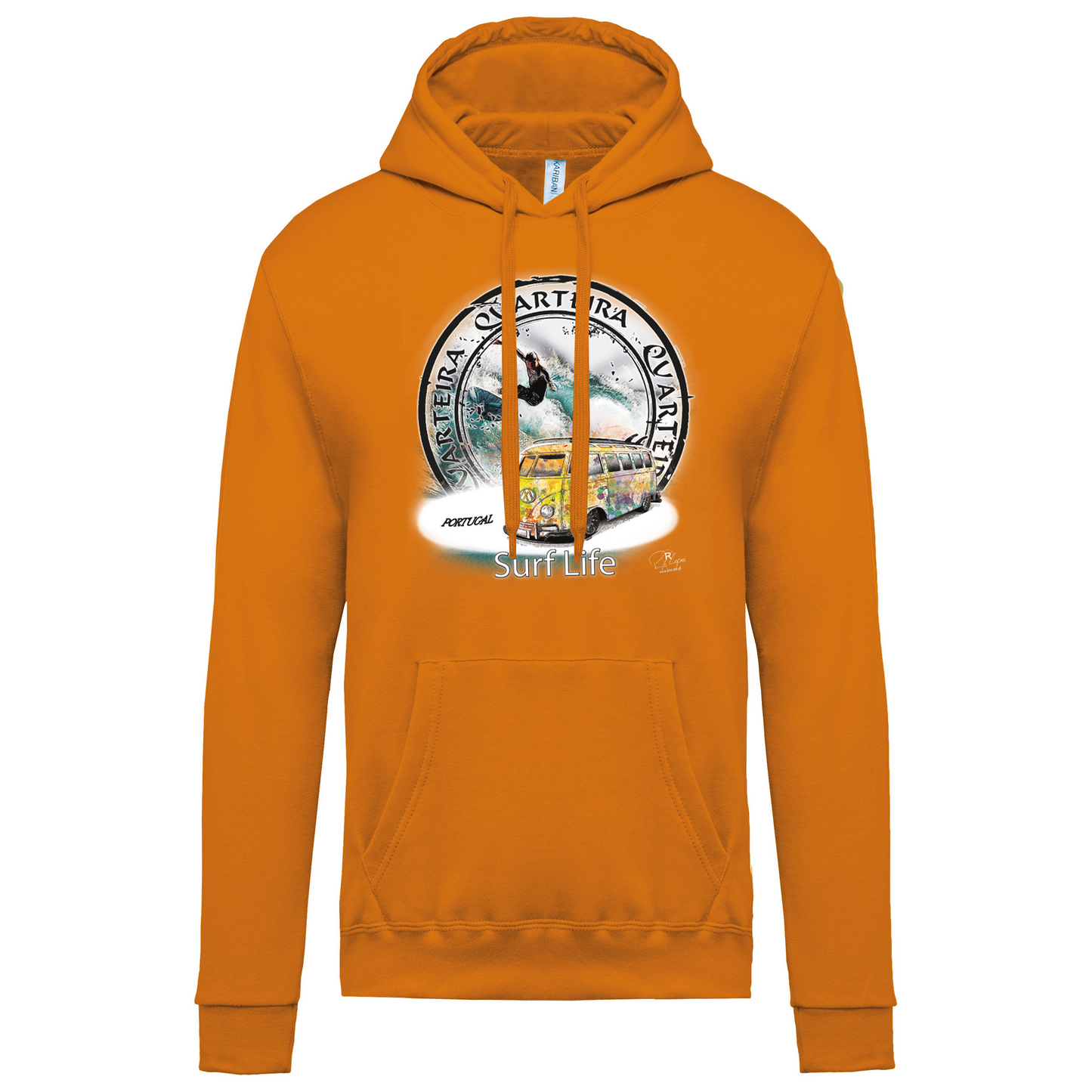Sweatshirt Kariban com Capuz Surf Life Quarteira