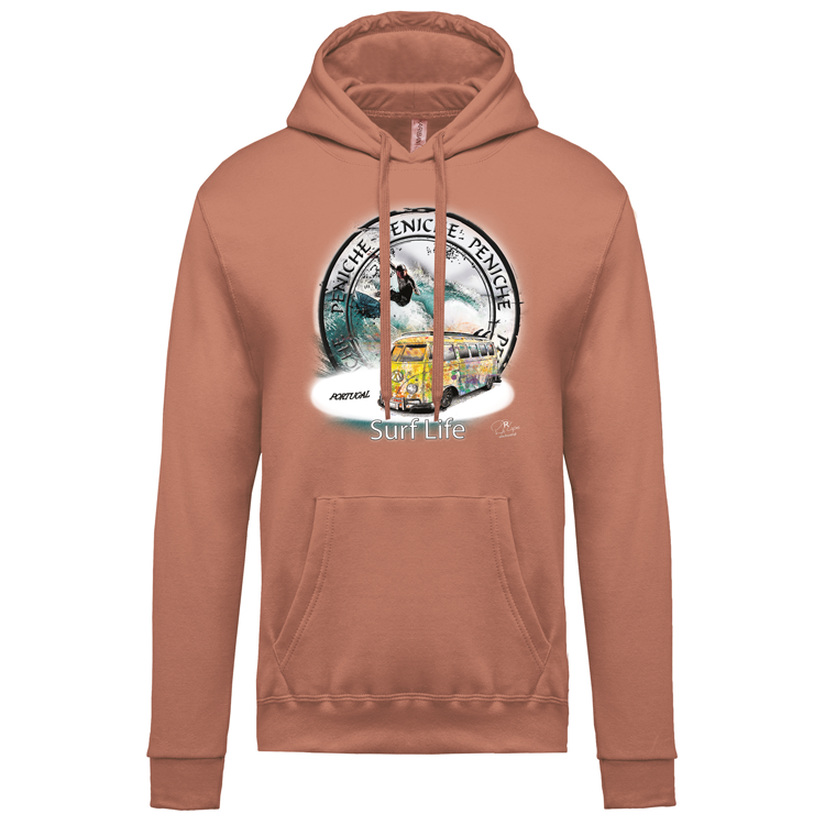 Sweatshirt Kariban com Capuz Surf Life Peniche