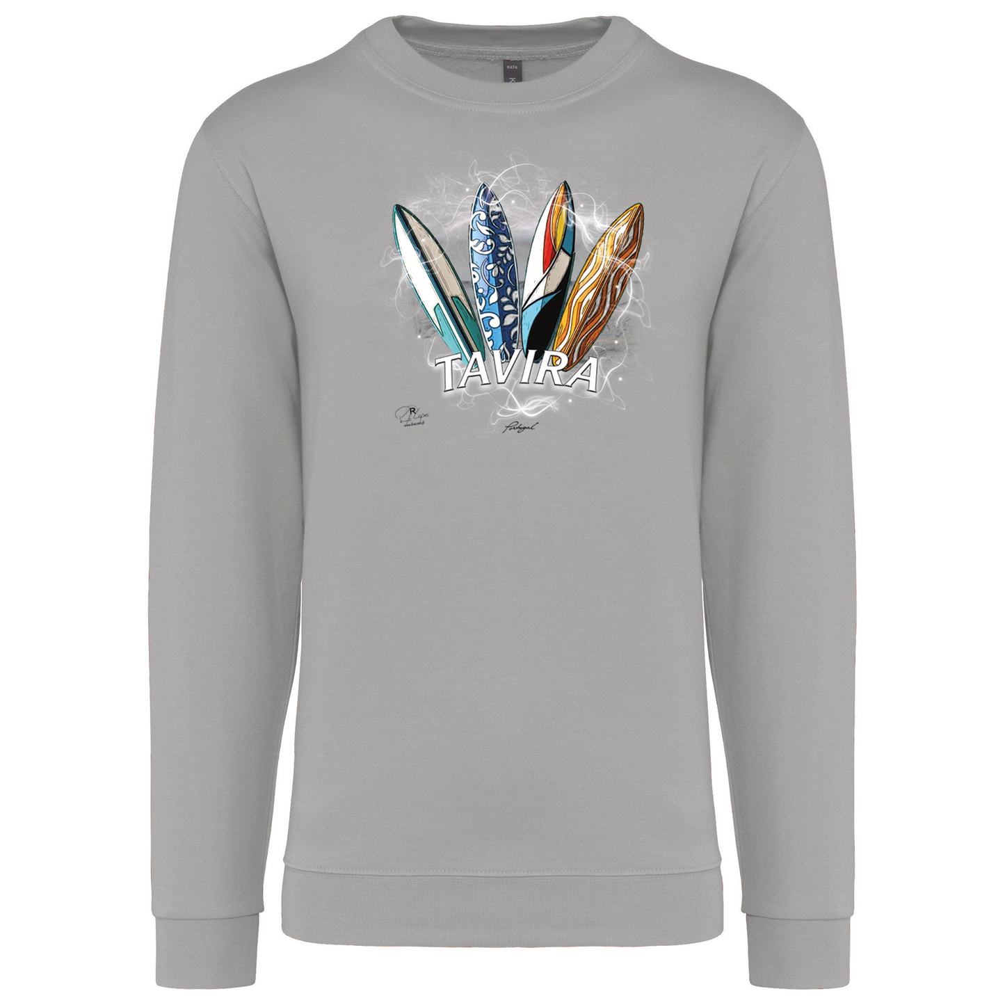 Sweatshirt Kariban sem Capuz Surfboards Tavira