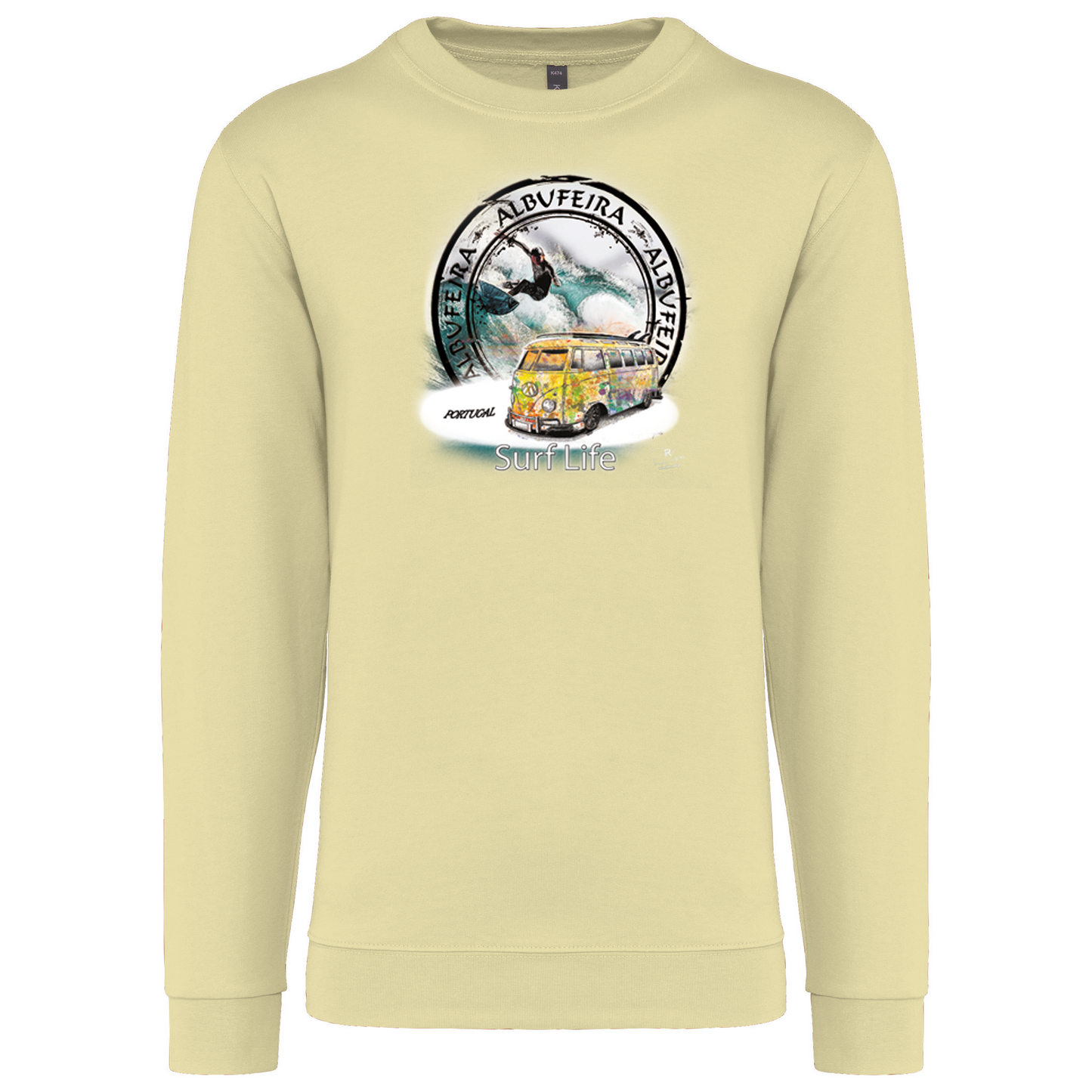 Sweatshirt Kariban sem Capuz Surf Life Albufeira