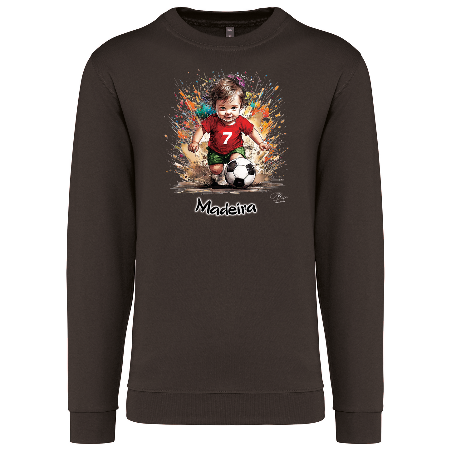 Sweatshirt Kariban sem Capuz 7 Madeira