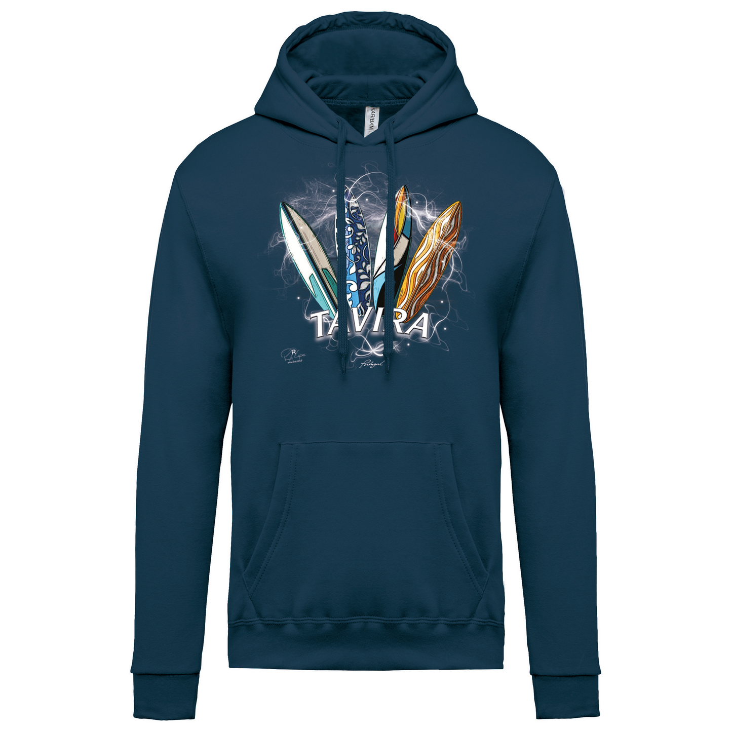Sweatshirt Kariban com Capuz Surfboards Tavira