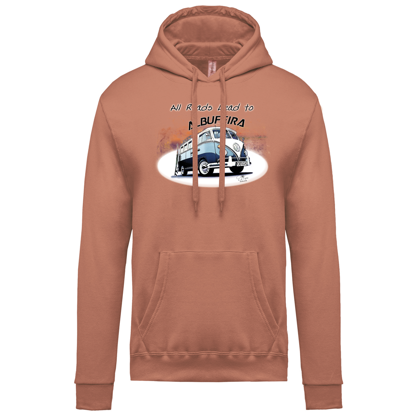 Sweatshirt Kariban com Capuz All Roads Lead to Albufeira