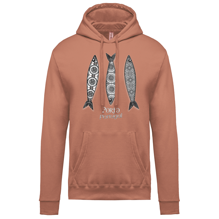 Sweatshirt Kariban com Capuz 3 Sardinhas Porto