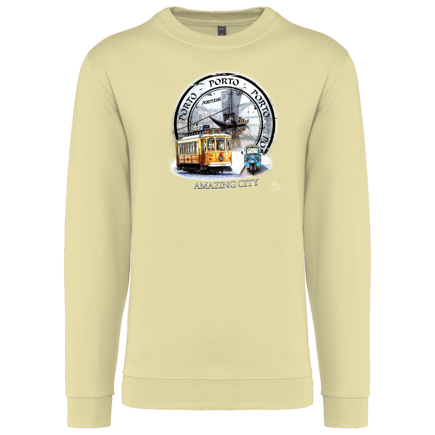 Sweatshirt Kariban sem Capuz Amazing City Porto