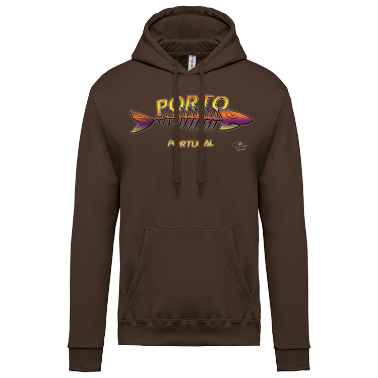Sweatshirt Kariban com Capuz Espinha Porto