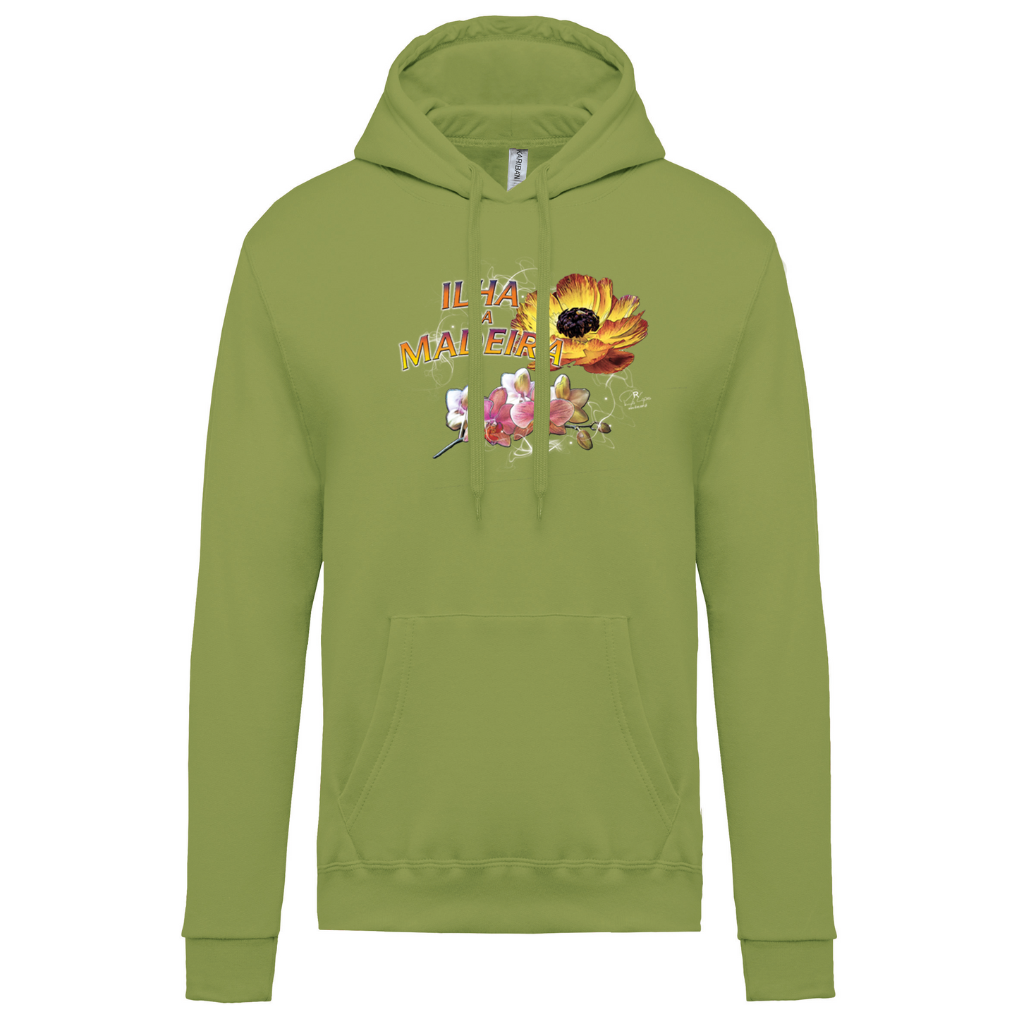Sweatshirt Kariban com Capuz Madeira Flowers