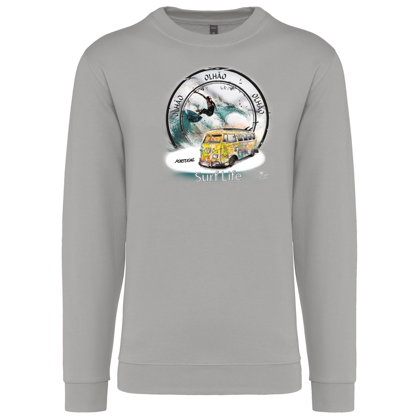 Sweatshirt Kariban sem Capuz Surf Life Olhão