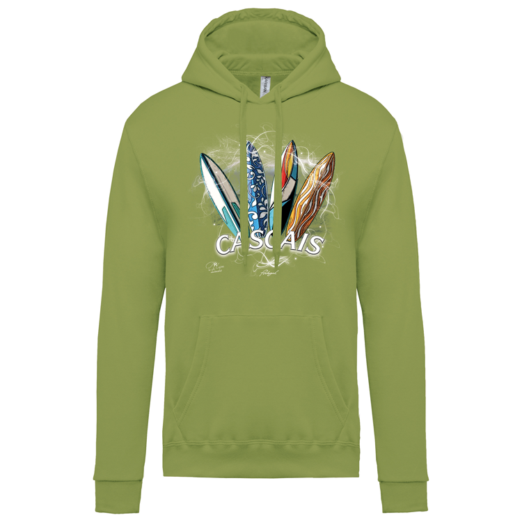 Sweatshirt Kariban com Capuz Surfboards Cascais
