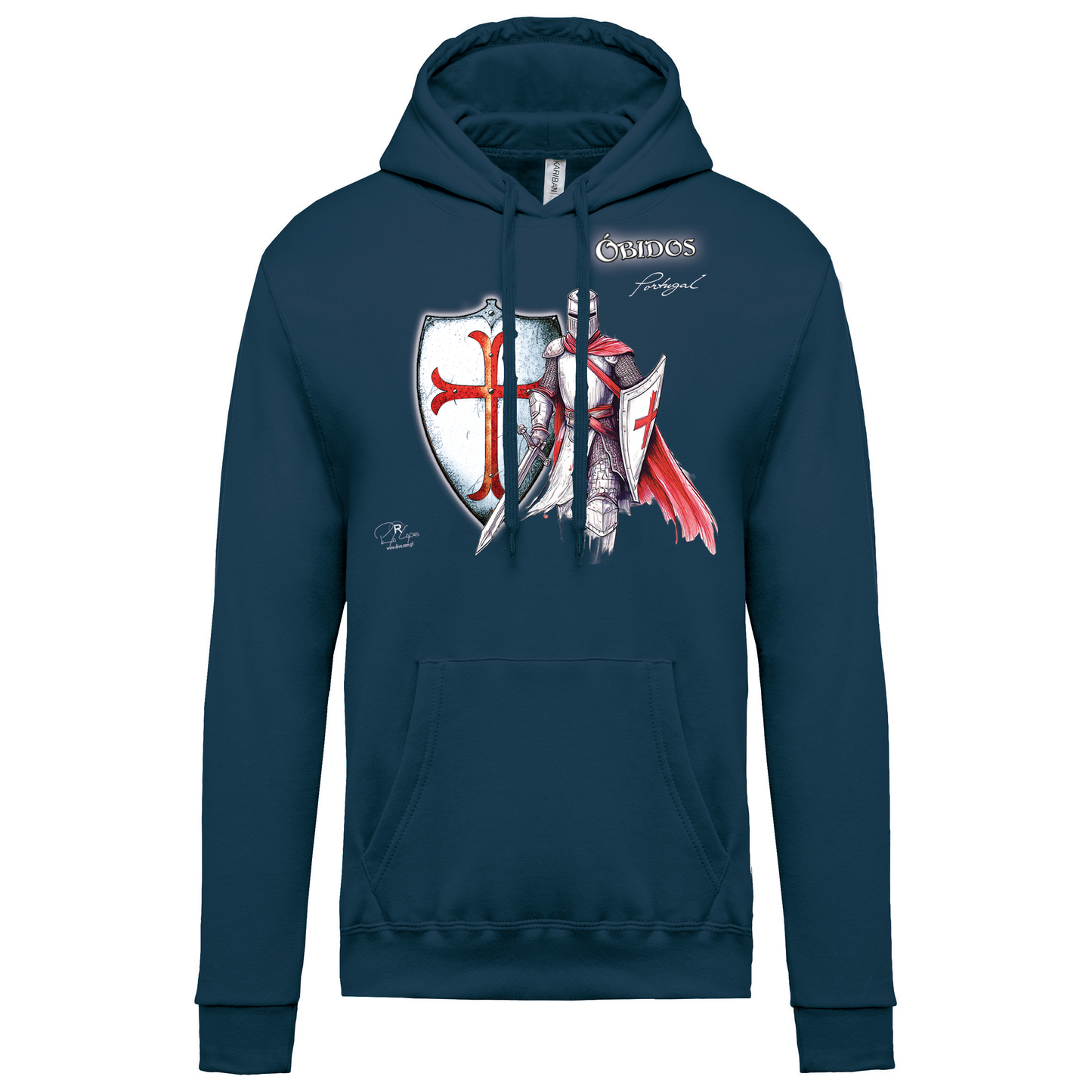 Sweatshirt Kariban com Capuz Templário Óbidos