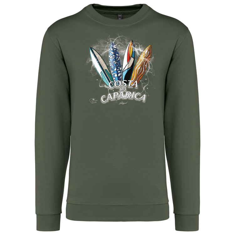 Sweatshirt Kariban sem Capuz Surfboards Costa da Caparica