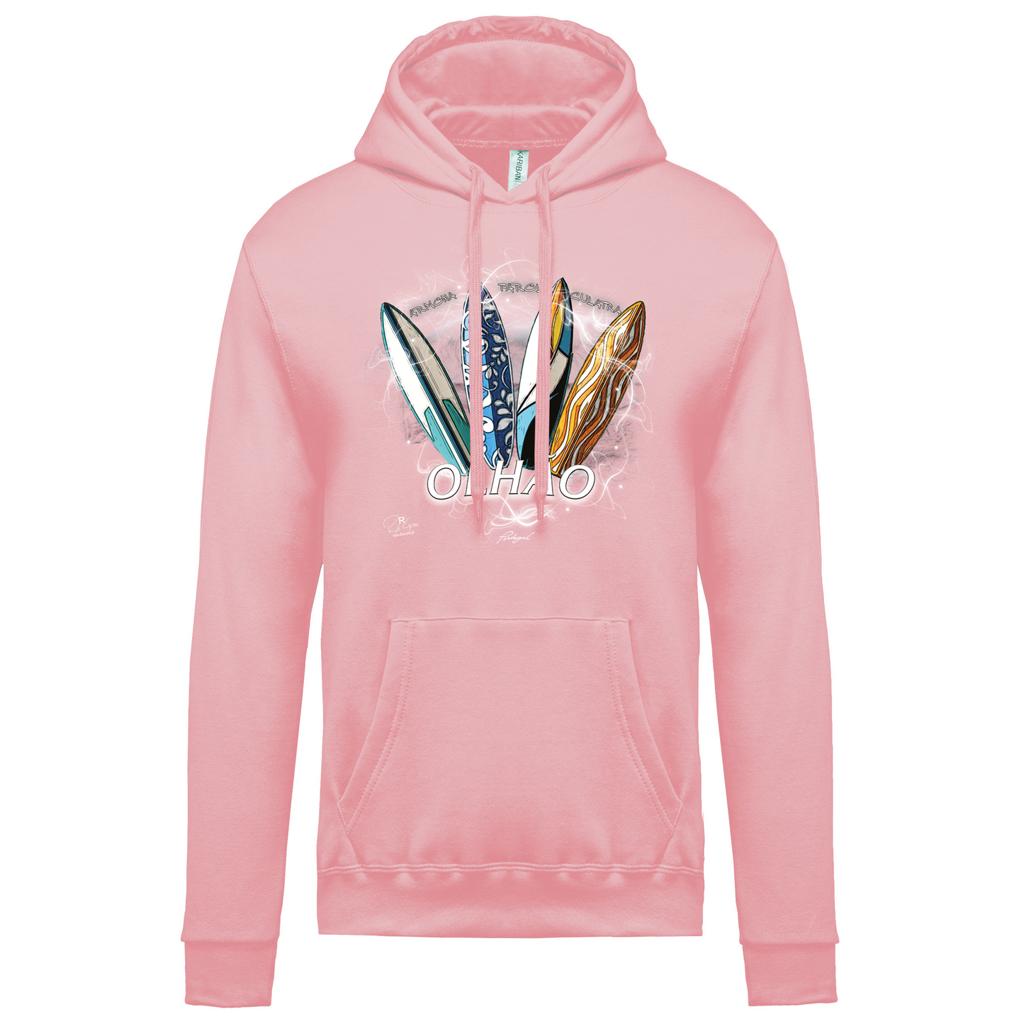 Sweatshirt Kariban com Capuz Surfboards Olhão