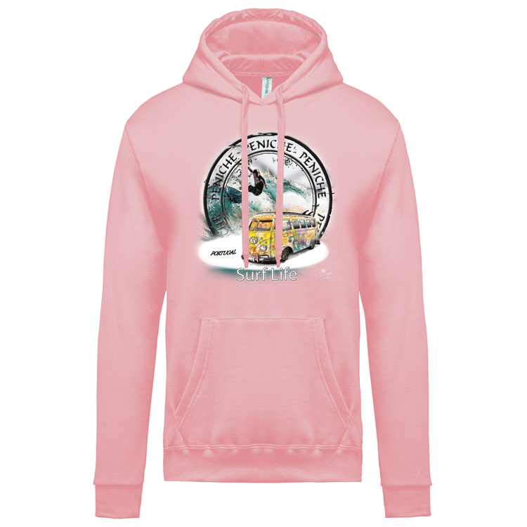 Sweatshirt Kariban com Capuz Surf Life Peniche